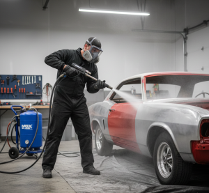 automotive paint stripping