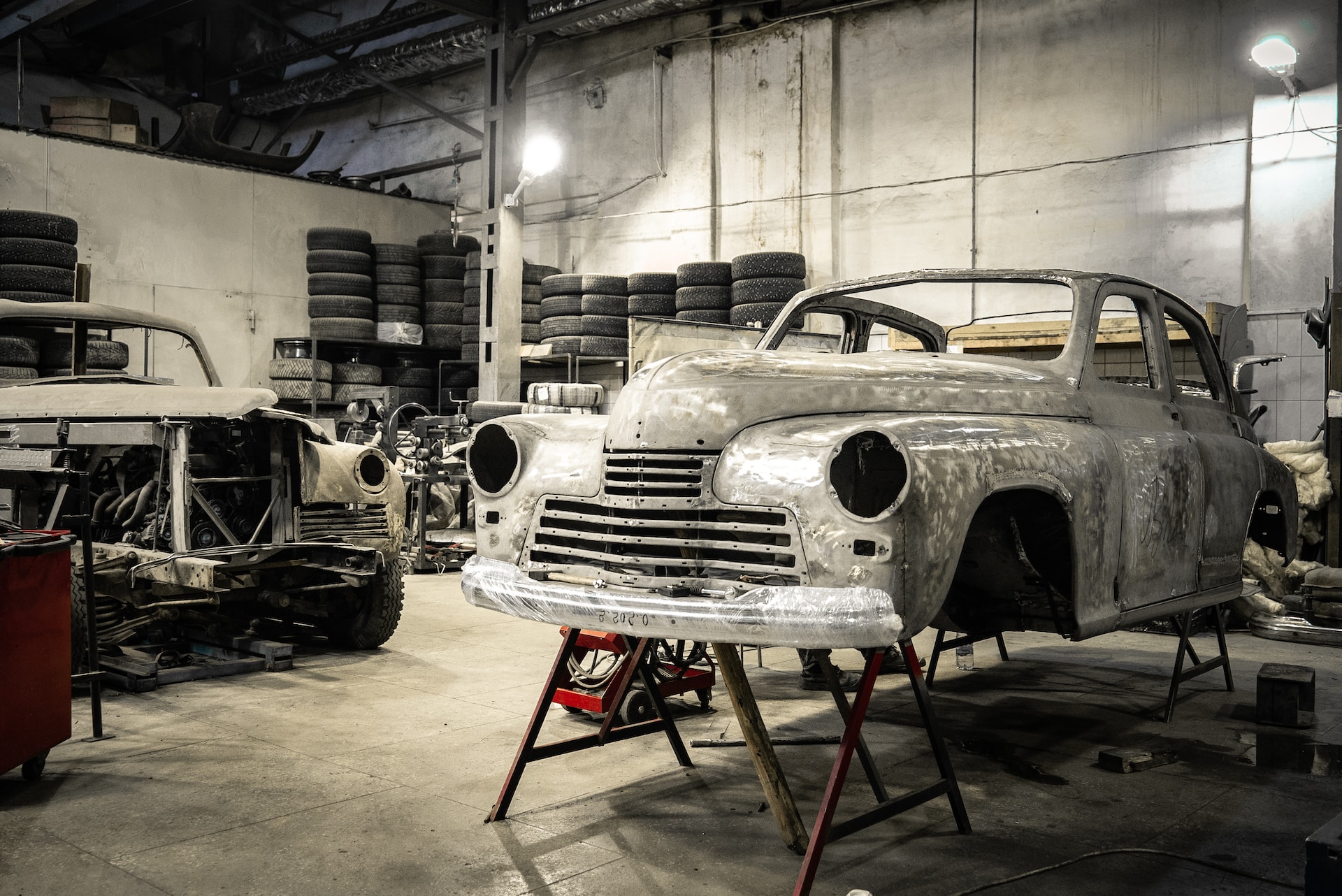 Rust Removal and Paint Stripping on an Auto Body Shop